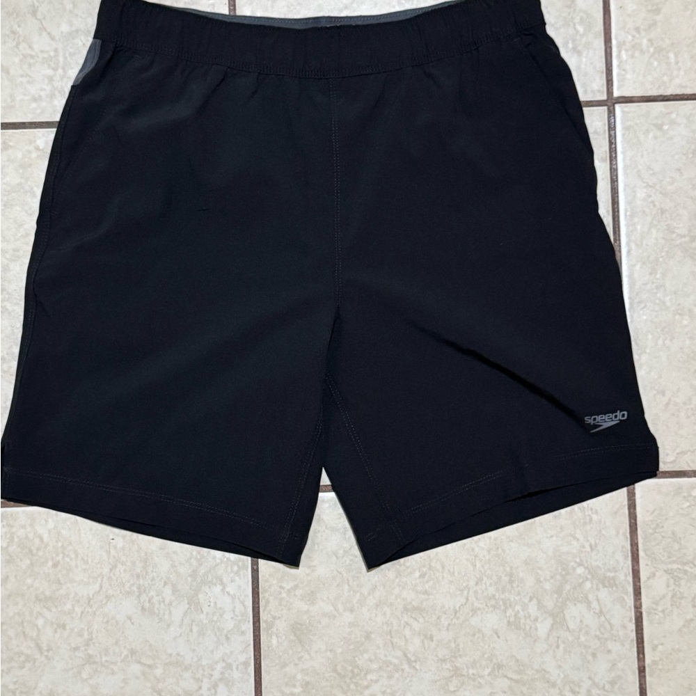 Speedo Men's Athletic Black Shorts